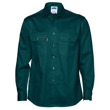 Cotton Drill Work Shirt - Long Sleeve 3202