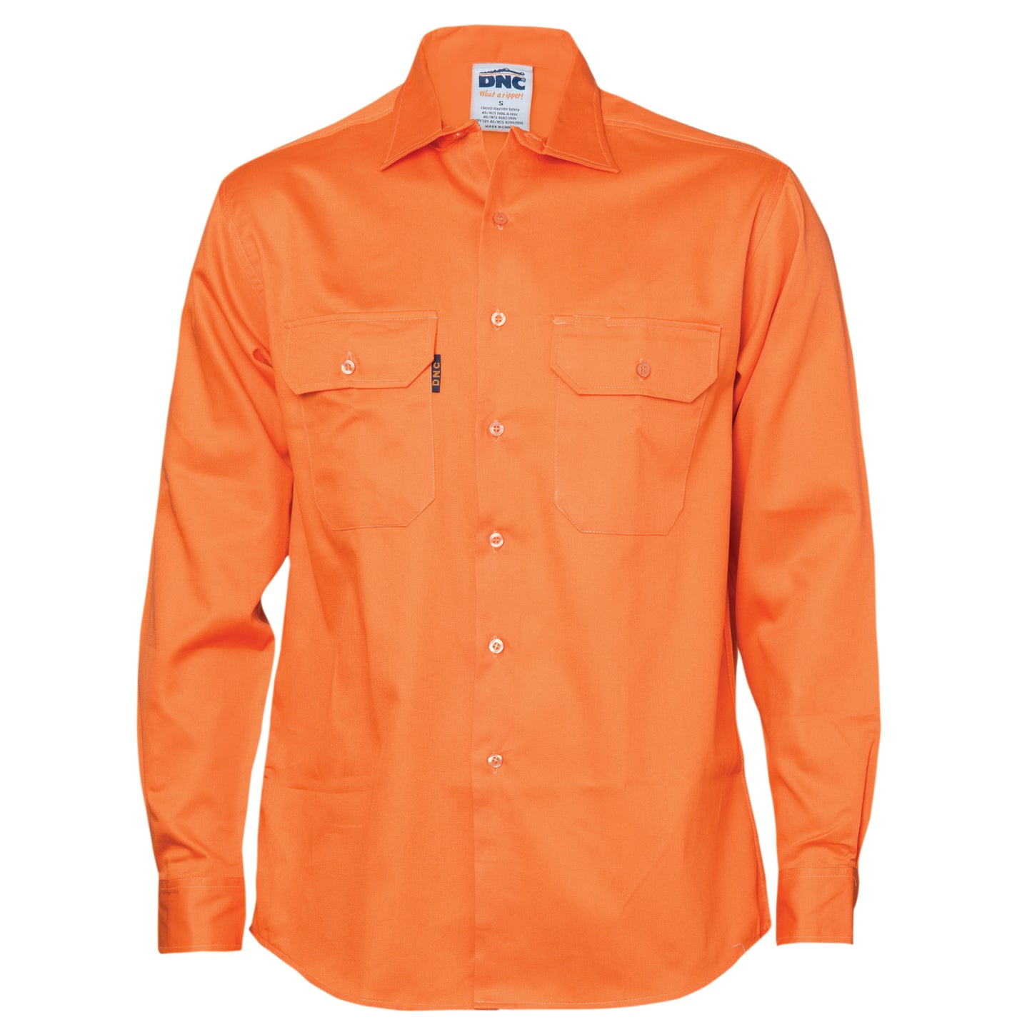 Cotton Drill Work Shirt - Long Sleeve 3202