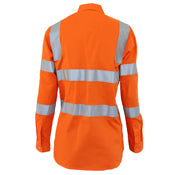 Ladies HiVis L/W Cotton VIC Rail CSR Shirt 3742