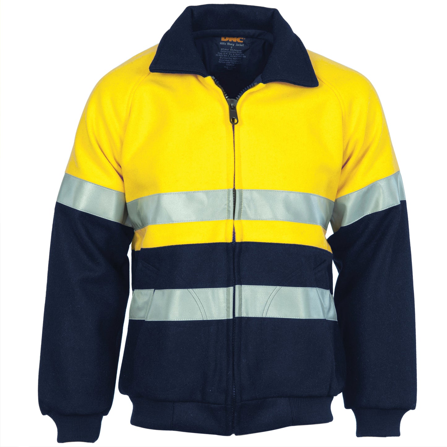 Hi-Vis Two Tone Bluey Bomber Jacket with CSR R/Tape 3859