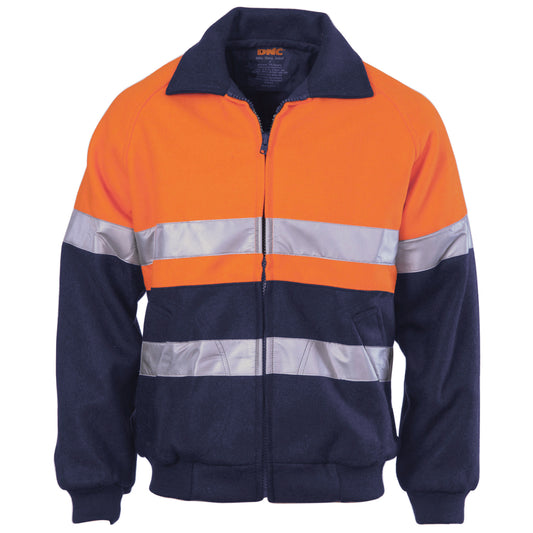 Hi-Vis Two Tone Bluey Bomber Jacket with CSR R/Tape 3859