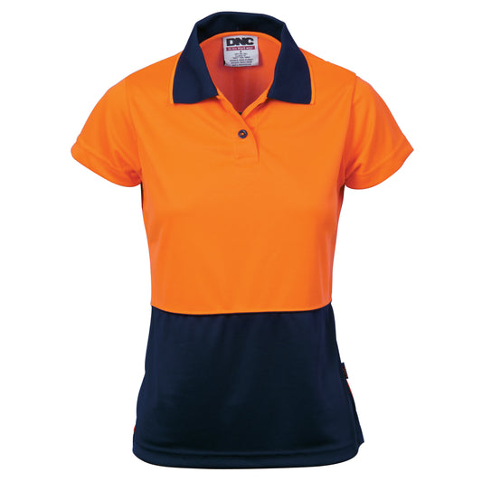 Ladies HiVis Two Tone Polo - Short Sleeve