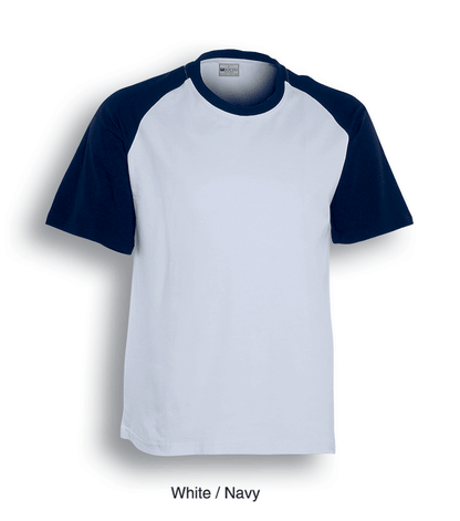 Unisex Adults Raglan Sleeve Tee Shirt CT0332